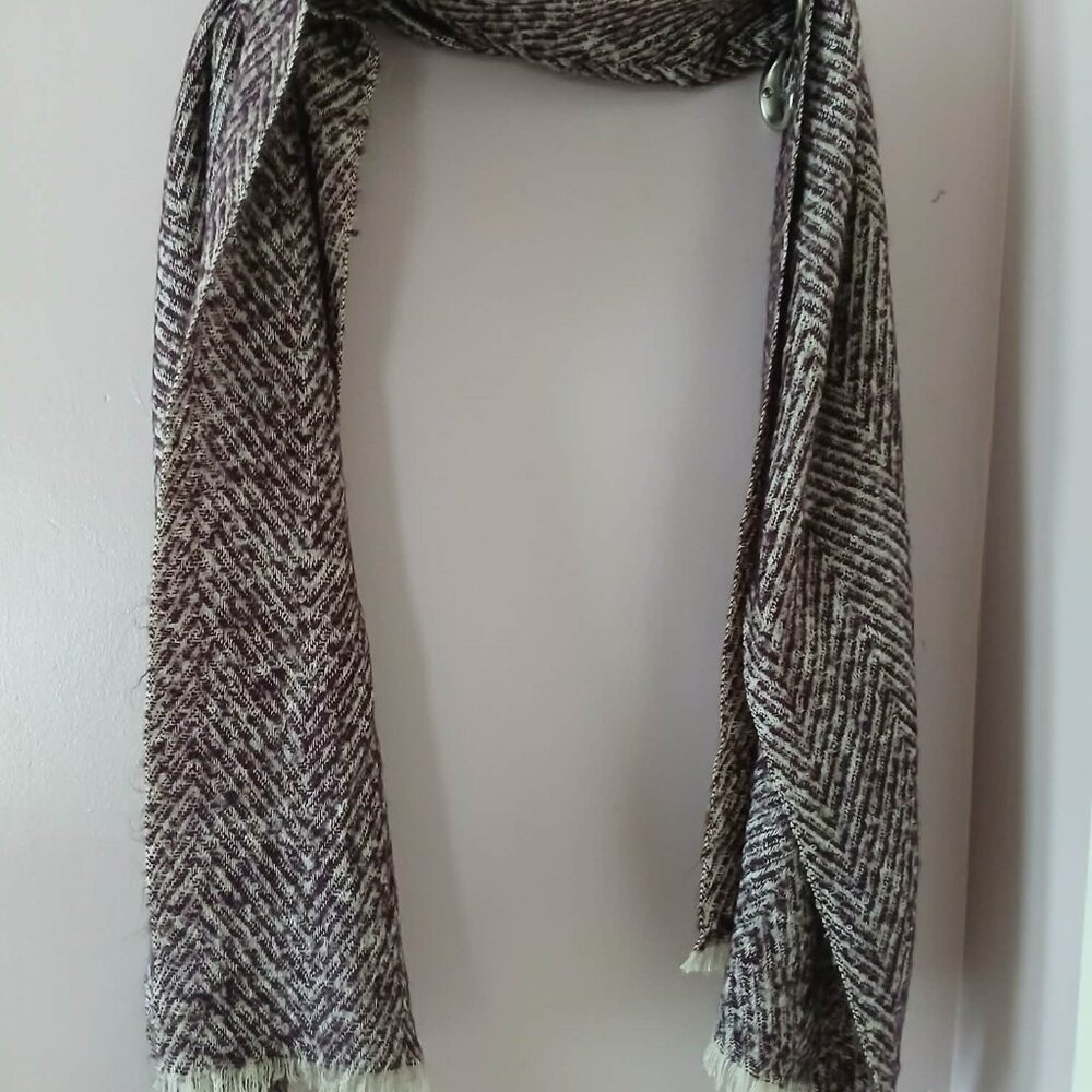 Maroon/Tan Winter Scarf